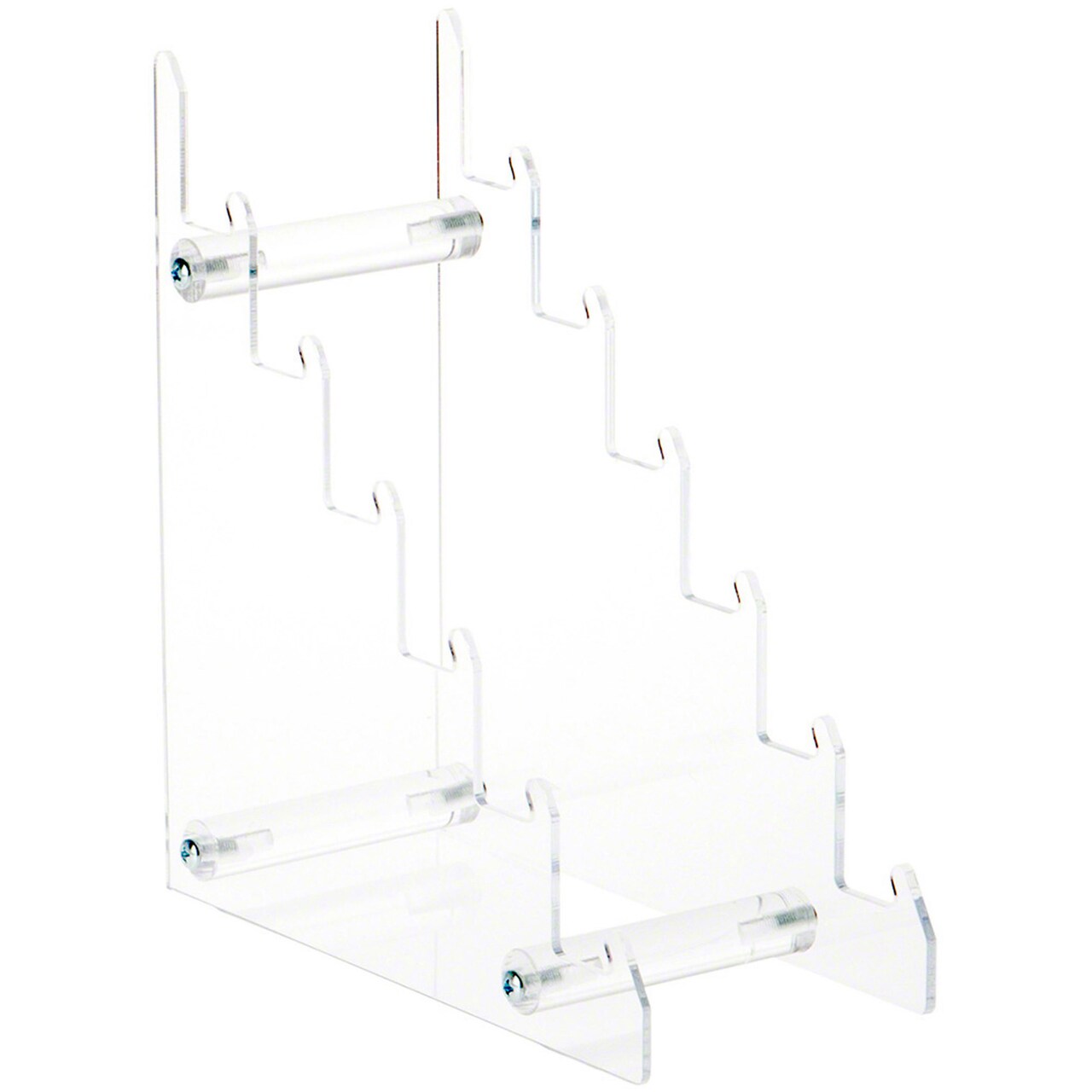 Plymor Clear Acrylic 6-Tier Display Easel, 8.5" H x 3.5" W x 7.75" D (For 6" - 7" Plates)